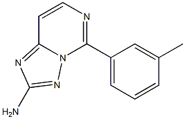 2-Amino-5-[3-methylphenyl][1,2,4]triazolo[1,5-c]pyrimidine 结构式