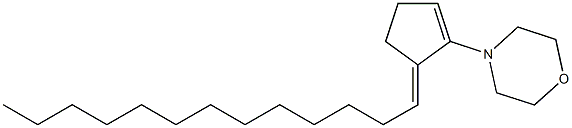3-(Tridecan-1-ylidene)-2-morpholino-1-cyclopentene 结构式