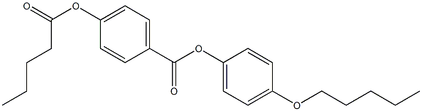 p-Pentanoyloxybenzoic acid p-(pentyloxy)phenyl ester 结构式