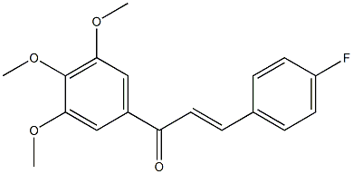 4-Fluoro-3',4',5'-trimethoxy-trans-chalcone 结构式