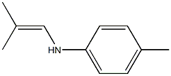 N-(4-Methylphenyl)-2-methyl-1-propen-1-amine 结构式