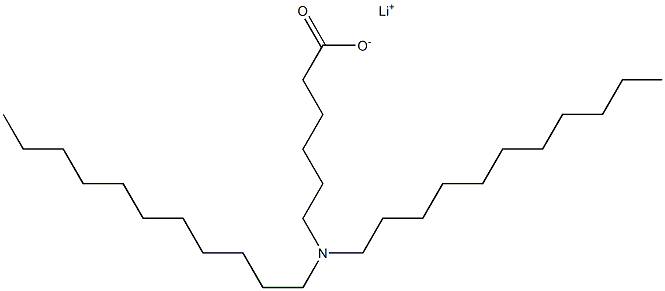 6-(Diundecylamino)hexanoic acid lithium salt 结构式