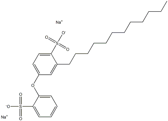 3-Dodecyl[oxybisbenzene]-2',4-disulfonic acid disodium salt 结构式