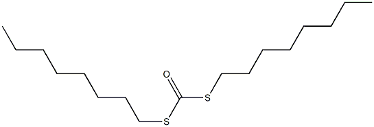 Dithiocarbonic acid S,S-dioctyl ester 结构式