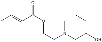 (E)-2-Butenoic acid 2-[N-(2-hydroxybutyl)-N-methylamino]ethyl ester 结构式