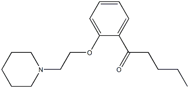 1-[2-(2-Piperidinoethoxy)phenyl]-1-pentanone 结构式