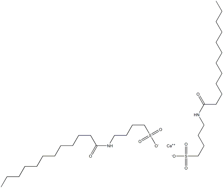 Bis(4-lauroylamino-1-butanesulfonic acid)calcium salt 结构式