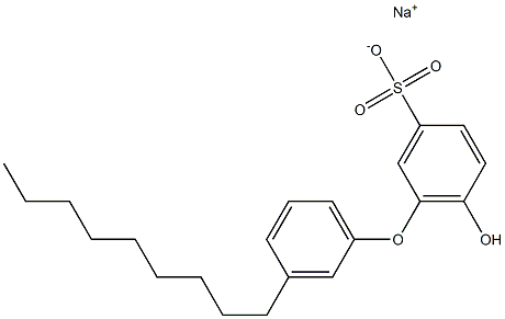6-Hydroxy-3'-nonyl[oxybisbenzene]-3-sulfonic acid sodium salt 结构式