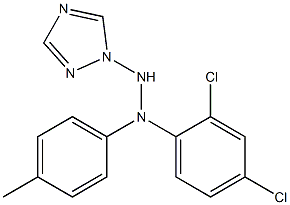 1-(1H-1,2,4-Triazol-1-yl)-2-[4-methylphenyl]-2-(2,4-dichlorophenyl)hydrazine 结构式