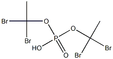 Phosphoric acid hydrogen bis(1,1-dibromoethyl) ester 结构式