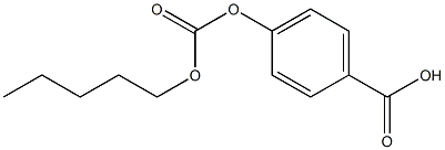 4-(Pentyloxycarbonyloxy)benzoic acid 结构式