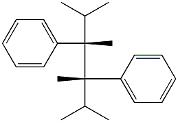 (3S,4S)-2,3,4,5-Tetramethyl-3,4-diphenylhexane 结构式