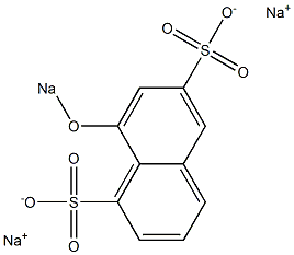 8-(Sodiooxy)-1,6-naphthalenedisulfonic acid disodium salt 结构式