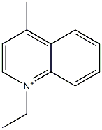 1-Ethyl-4-methylquinolinium 结构式