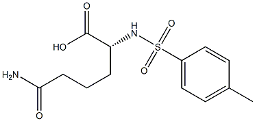 [R,(-)]-2-(Tosylamino)-5-carbamoylvaleric acid 结构式