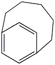 Bicyclo[5.2.2]undeca-7,9(1),10-triene 结构式