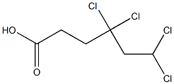 4,4,6,6-Tetrachlorocaproic acid 结构式