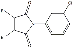 1-(3-Chlorophenyl)-3,4-dibromopyrrolidine-2,5-dione 结构式