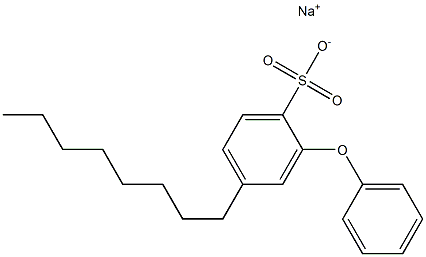 4-Octyl-2-phenoxybenzenesulfonic acid sodium salt 结构式