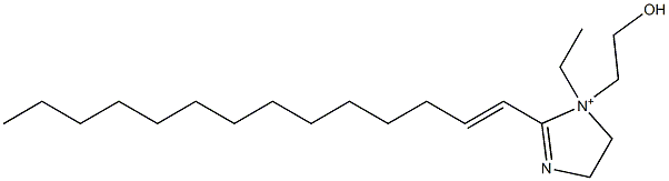 1-Ethyl-1-(2-hydroxyethyl)-2-(1-tetradecenyl)-2-imidazoline-1-ium 结构式