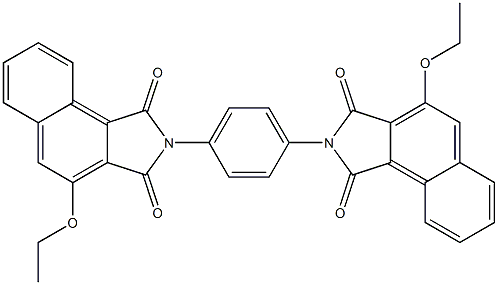 3,3'-Diethoxy-[N,N'-(1,4-phenylene)bisnaphthalimide] 结构式