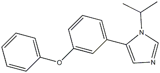 1-Isopropyl-5-(3-phenoxyphenyl)-1H-imidazole 结构式
