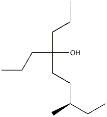 [R,(-)]-7-Methyl-4-propylnonane-4-ol 结构式