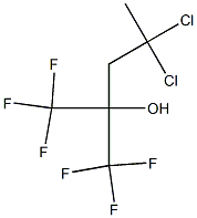4,4-Dichloro-1,1,1-trifluoro-2-(trifluoromethyl)-2-pentanol 结构式