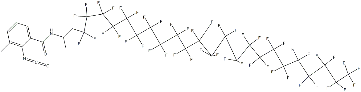 2-Isocyanato-3-methyl-N-[2-(heptatetracontafluorotricosyl)-1-methylethyl]benzamide 结构式