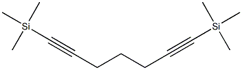 (1,6-Heptadiyne-1,7-diyl)bis(trimethylsilane) 结构式