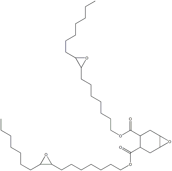 7-Oxabicyclo[4.1.0]heptane-3,4-dicarboxylic acid bis(8,9-epoxyhexadecan-1-yl) ester 结构式