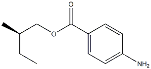 (-)-p-Aminobenzoic acid (R)-2-methylbutyl ester 结构式