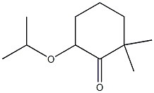 2-(Isopropoxy)-6,6-dimethyl-1-cyclohexanone 结构式