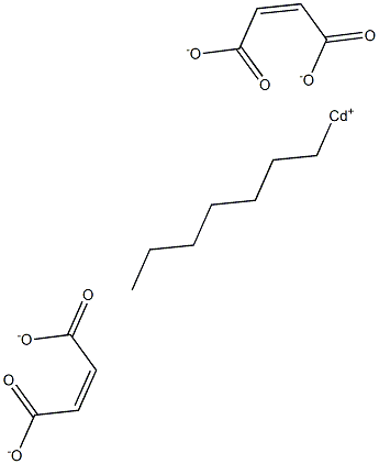 Bis(maleic acid 1-heptyl)cadmium salt 结构式