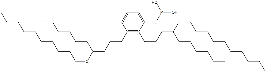 Phosphorous acid bis[4-(decyloxy)decyl]phenyl ester 结构式