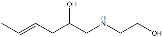 1-[(2-Hydroxyethyl)amino]-4-hexen-2-ol 结构式
