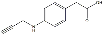 2-[p-(2-Propynylamino)phenyl]acetic acid 结构式