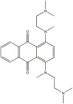 1,4-Bis[N-methyl-N-(2-dimethylaminoethyl)amino]-9,10-anthraquinone 结构式