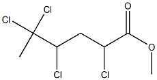 2,4,5,5-Tetrachlorohexanoic acid methyl ester 结构式