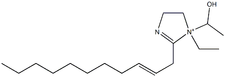 1-Ethyl-1-(1-hydroxyethyl)-2-(2-undecenyl)-2-imidazoline-1-ium 结构式