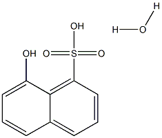 8-Hydroxynaphthalene-1-sulfonic acid monohydrate 结构式