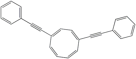 1,4-Bis(phenylethynyl)cycloocta-1,3,5,7-tetrene 结构式