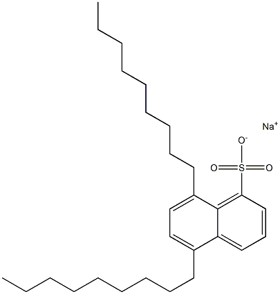 5,8-Dinonyl-1-naphthalenesulfonic acid sodium salt 结构式