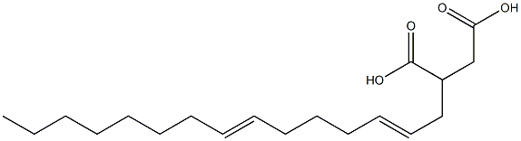 (2,7-Pentadecadienyl)succinic acid 结构式