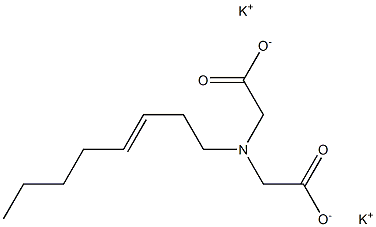 (3-Octenyl)iminodiacetic acid dipotassium salt 结构式