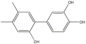 4',5'-Dimethyl-1,1'-biphenyl-2',3,4-triol 结构式