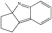 3a-Methyl-1,2,3,3a-tetrahydrocyclopent[b]indole 结构式