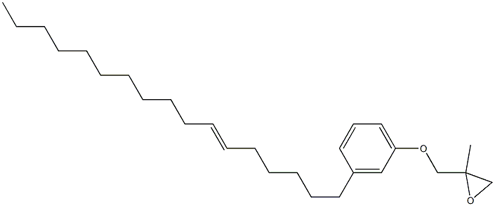 3-(6-Heptadecenyl)phenyl 2-methylglycidyl ether 结构式