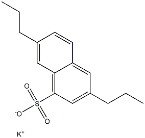 3,7-Dipropyl-1-naphthalenesulfonic acid potassium salt 结构式