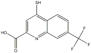 4-Mercapto-7-trifluoromethylquinoline-2-carboxylic acid 结构式